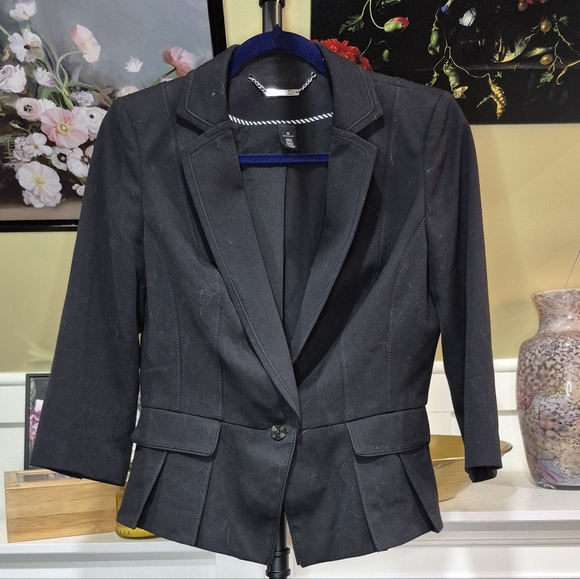 White House Black Market Jackets & Blazers - White House Black Market Charcoal Blazer 1997